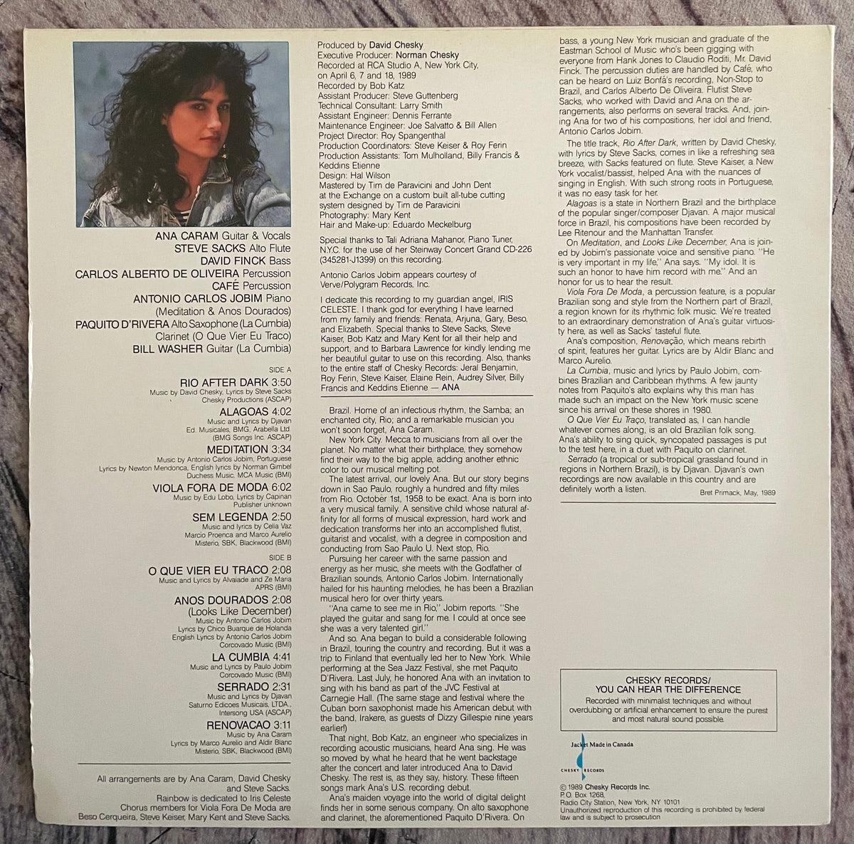 Ana Caram – Rio After Dark – Galapagos Records