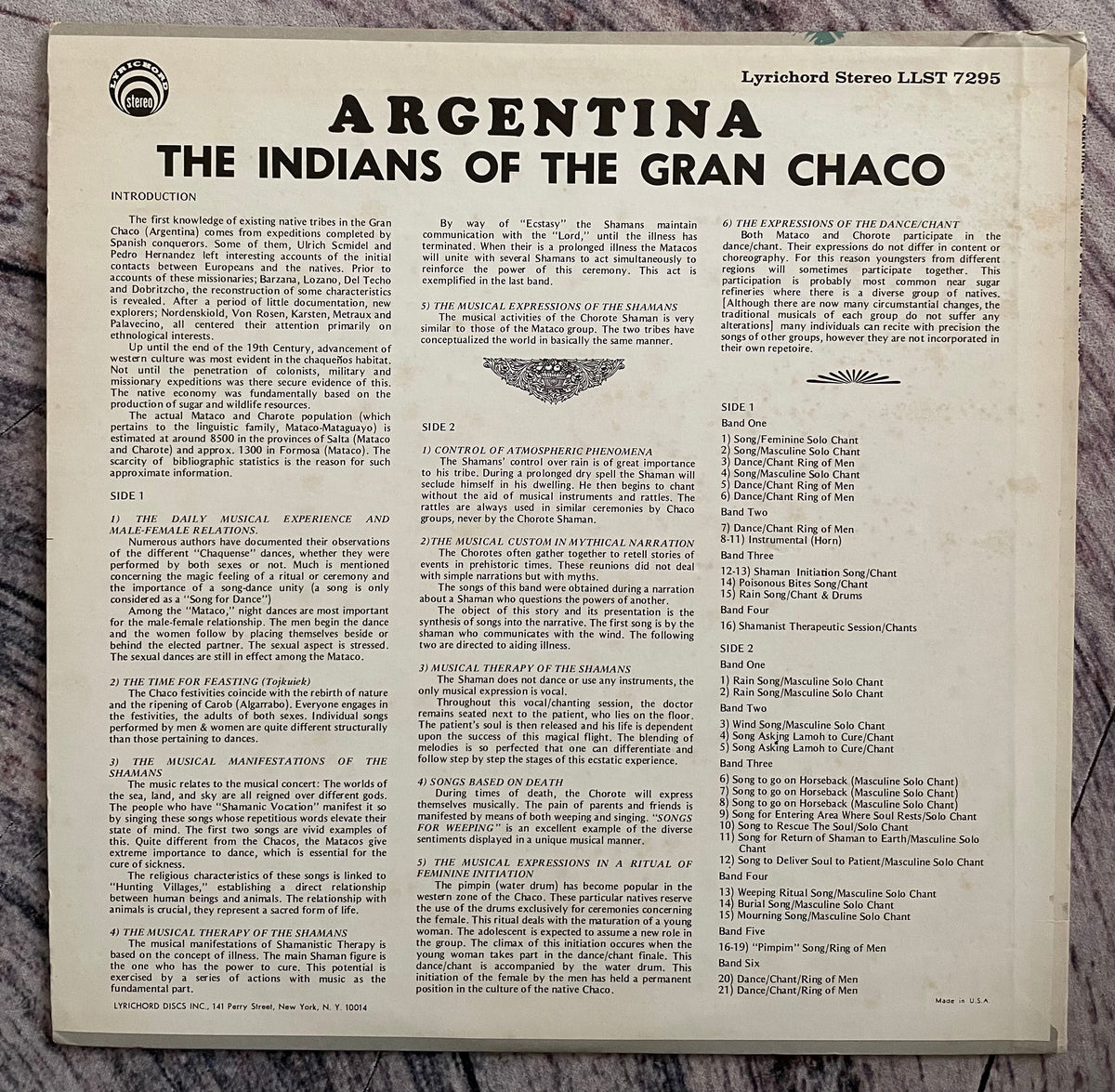 Various Argentina The Indians Of The Gran Chaco