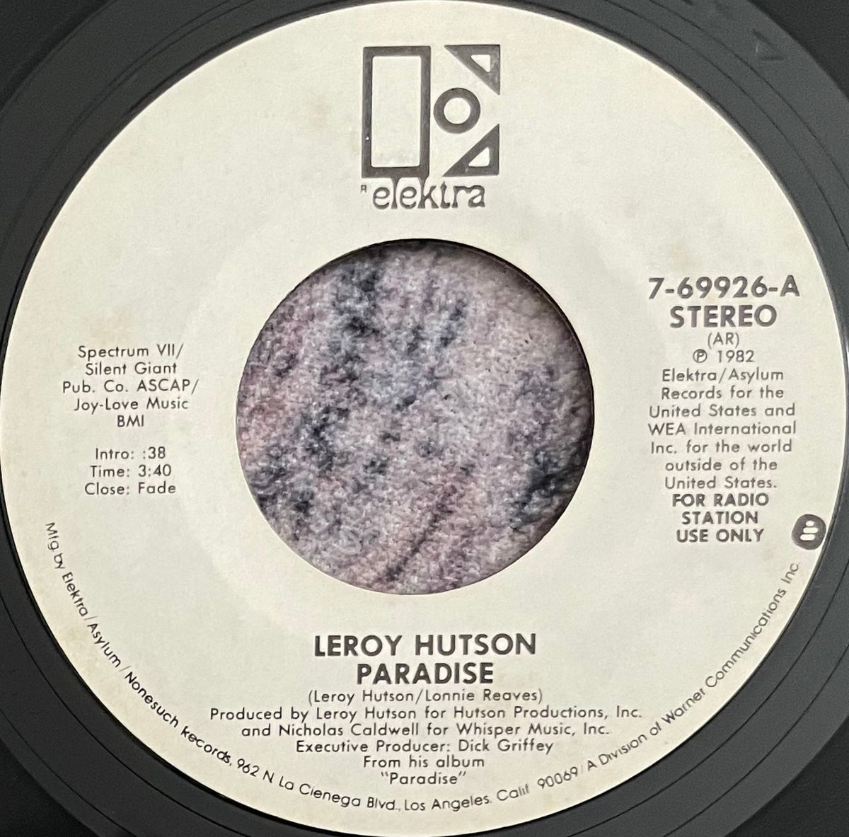 Leroy Hutson – Paradise – Galapagos Records