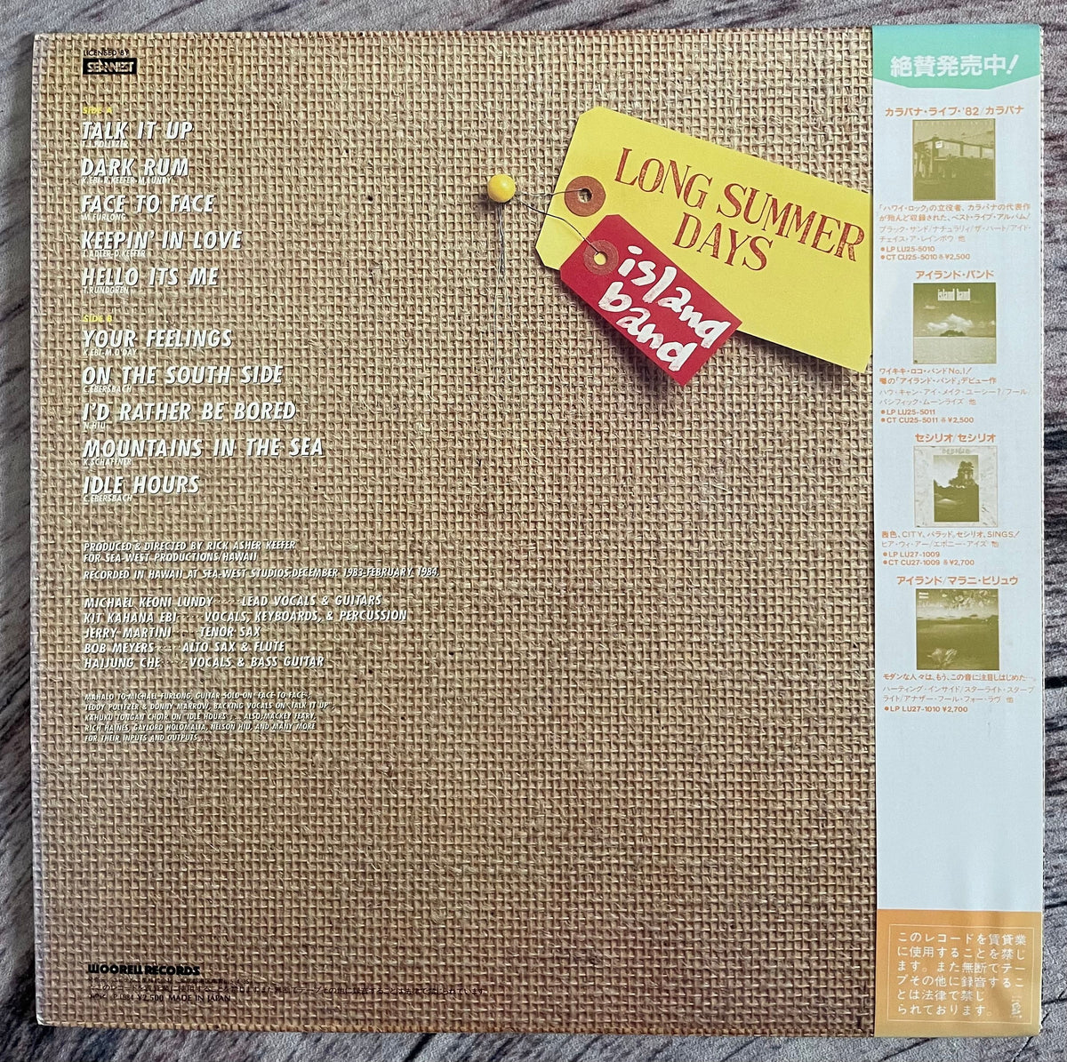 LONG SUMMER DAYS  BAND レコード Island Band – Long Summer Days – Galapagos Records