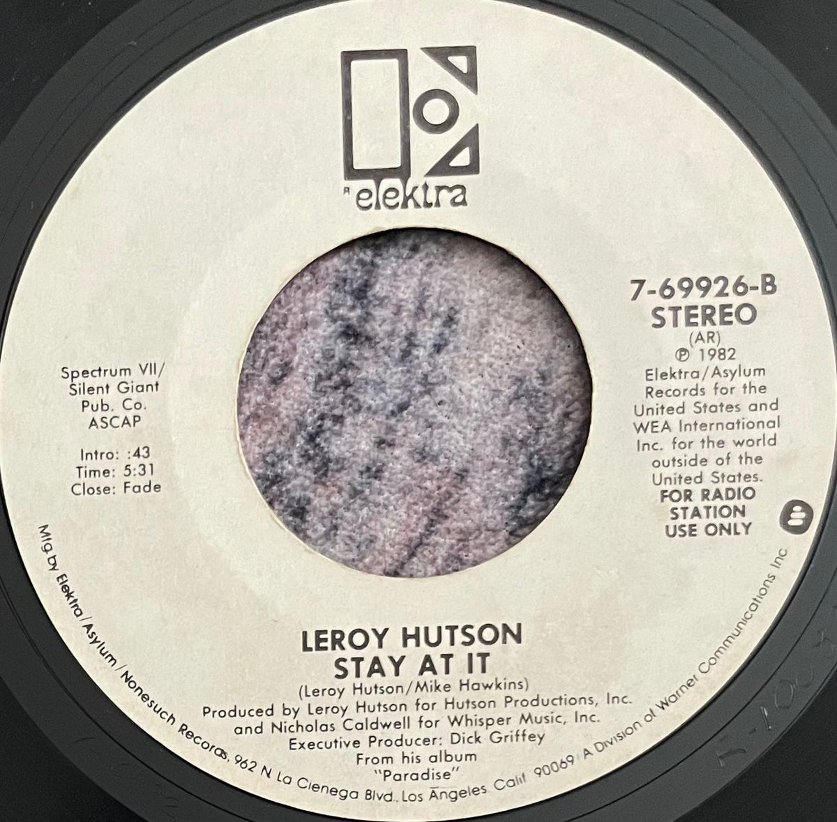 Leroy Hutson – Paradise – Galapagos Records
