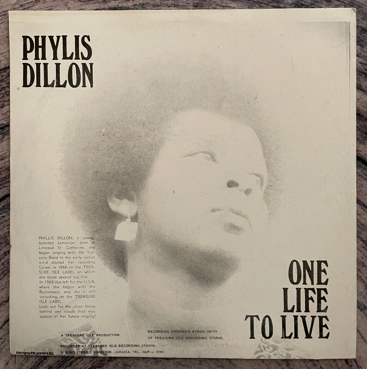 Phyllis Dillon – One Life To Live – Galapagos Records