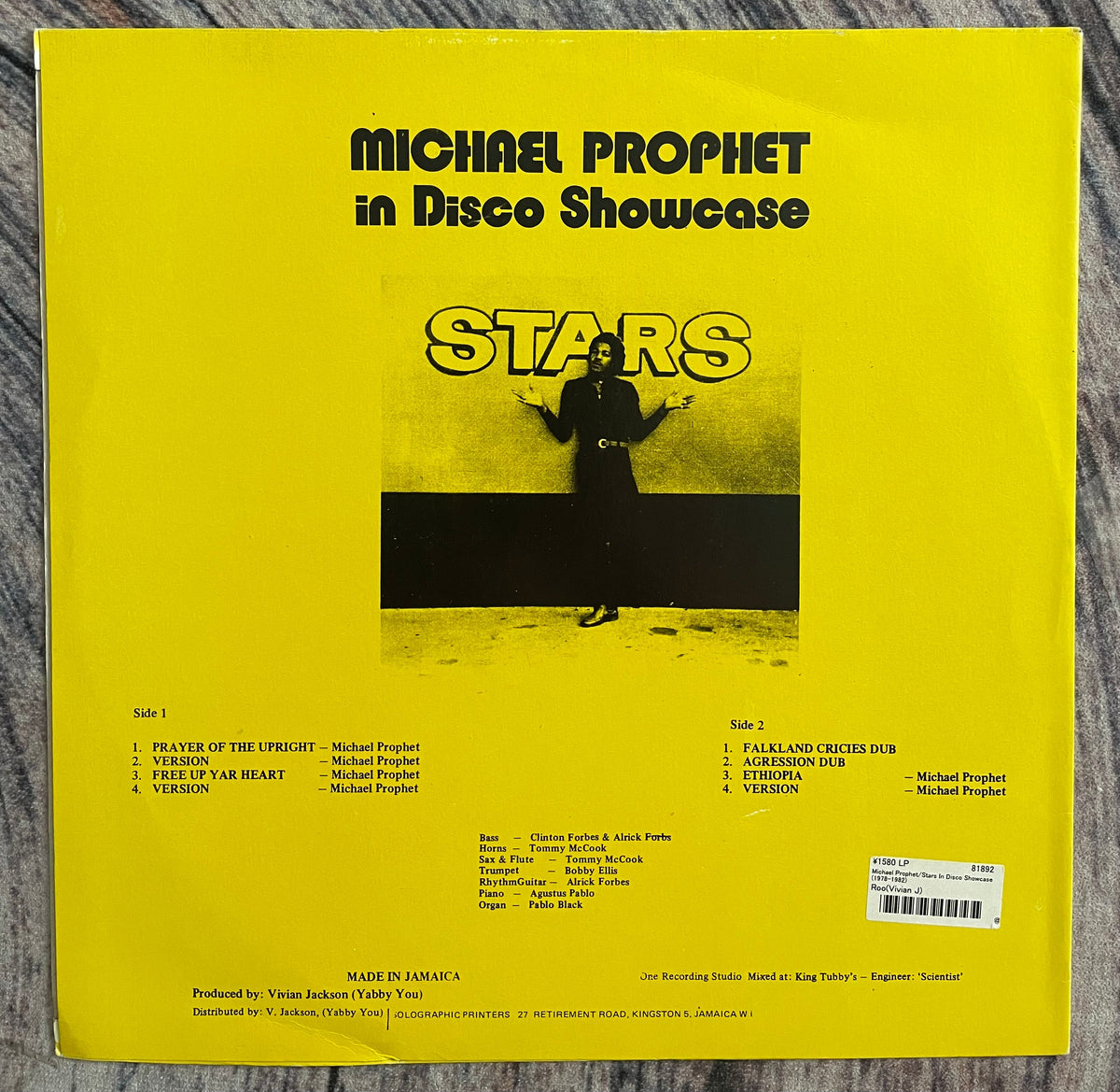 ジャマイカLP Michael Prophet Stars In Disco Showcase NONE Vivian Jackson /00260 Michael Prophet – Stars In Disco Showcase – Galapagos Records