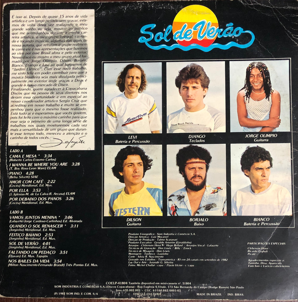 【LP】 Lafayette – Edição Especial Lafayette ‎– Edição Especial – Galapagos Records
