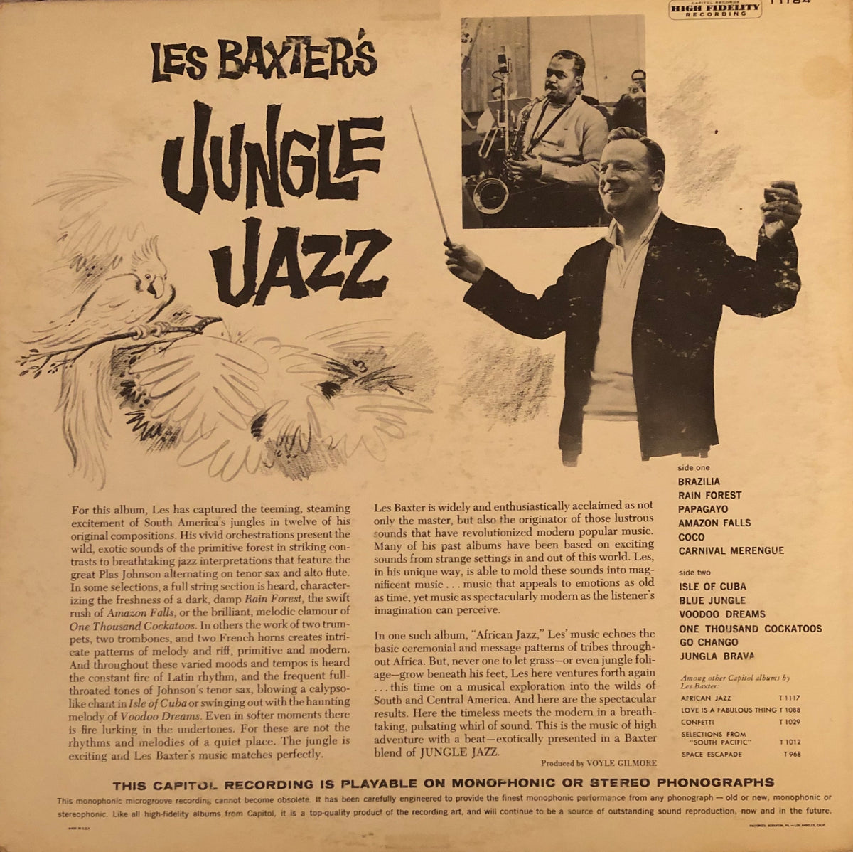 Les Baxter And His Orchestra ‎– Les Baxter's Jungle Jazz ...