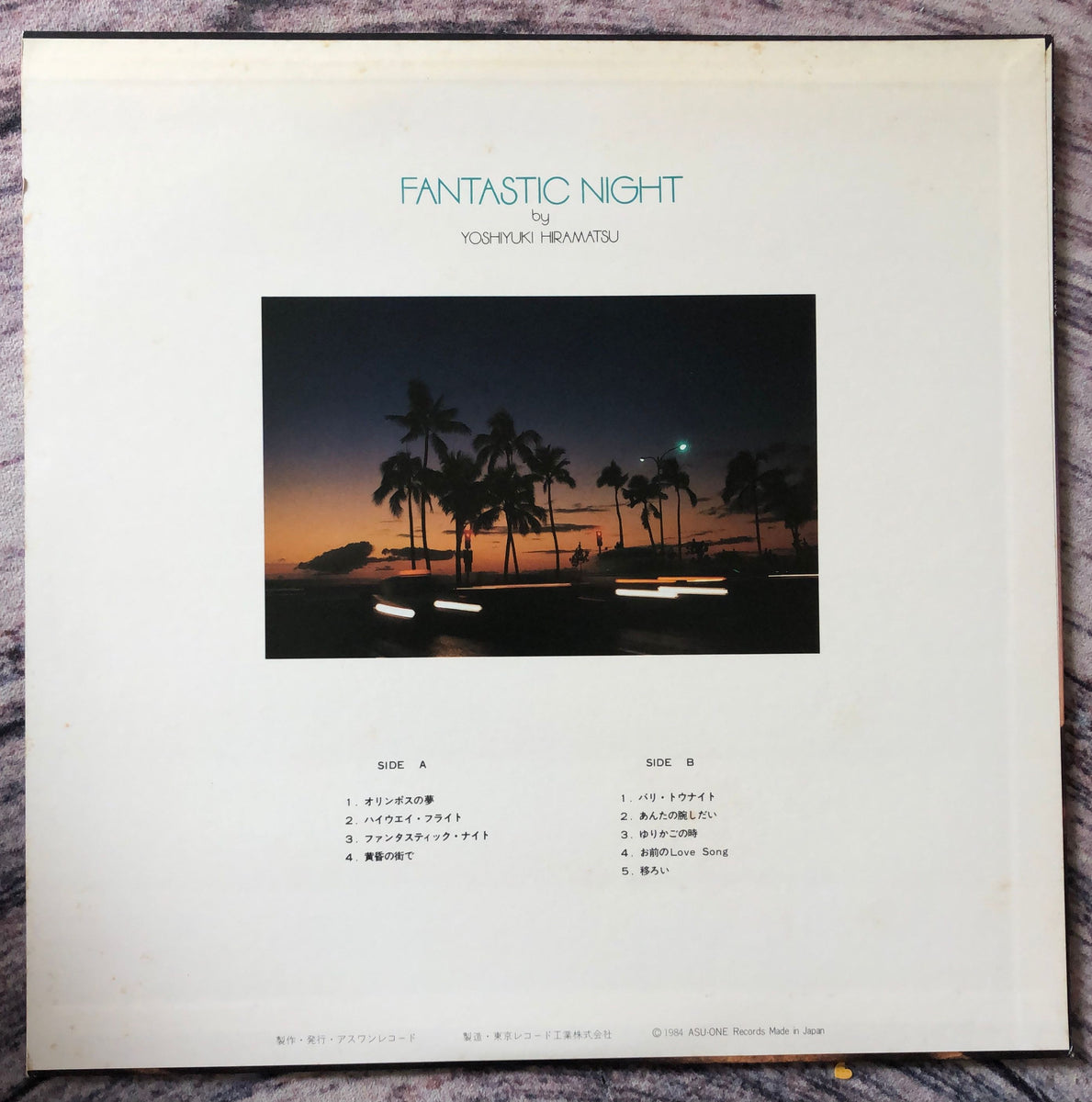 Yoshiyuki Hiramatsu = 平松義行 ‎– Fantastic Night – Galapagos Records