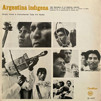Grupo Vocal E Instrumental Toba Virí Nolká ‎– Argentina Indígena. Temas Tradicionales De Los Aborigenes Chaqueños