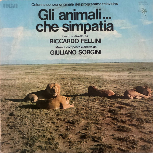 Giuliano Sorgini ‎– Gli Animali...Che Simpatia (Colonna Sonora Originale Del Programma Televisivo)