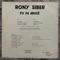 Rony Siber – Fo Pa Abusé