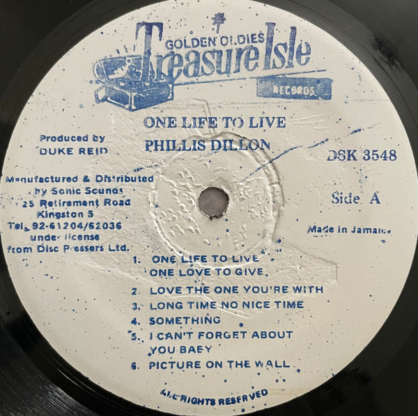 Phyllis Dillon – One Life To Live – Galapagos Records