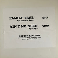 Skye / Family Tree – Aint No Need (Dance) / Family Tree (Disco Version)